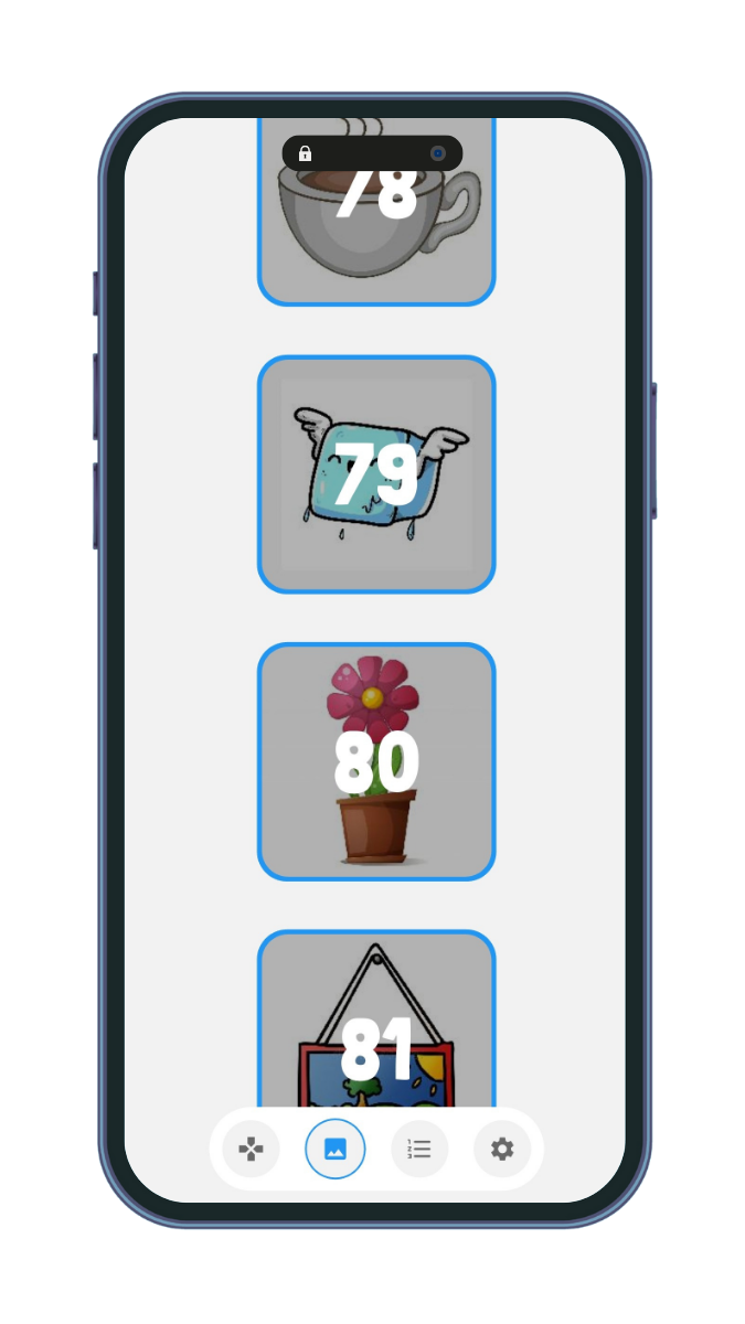 Screenshot of the upload images page of Mnemonica App