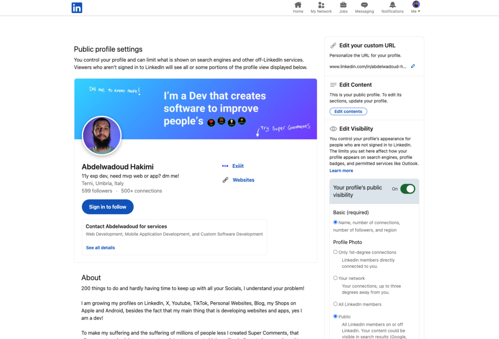 像其他人一样查看您的 LinkedIn 个人资料提示